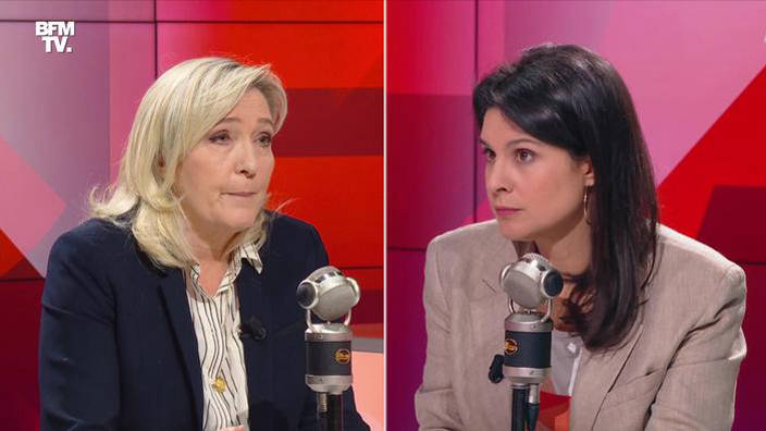 Marine Le Pen face à Apolline de Malherbe